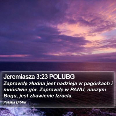 Jeremiasza 3:23 POLUBG Bible Verse Image