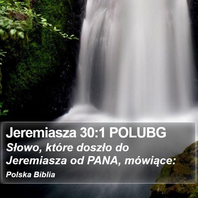 Jeremiasza 30:1 POLUBG Bible Verse Image