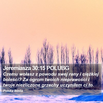 Jeremiasza 30:15 POLUBG Bible Verse Image