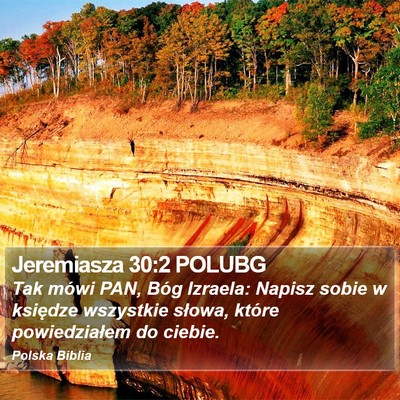 Jeremiasza 30:2 POLUBG Bible Verse Image