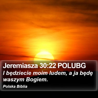 Jeremiasza 30:22 POLUBG Bible Verse Image