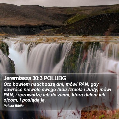 Jeremiasza 30:3 POLUBG Bible Verse Image
