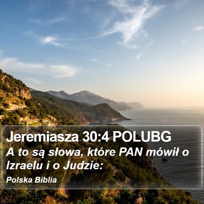 Jeremiasza 30:4 POLUBG Bible Verse Image