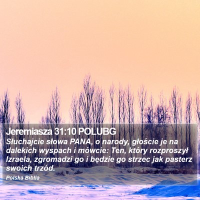 Jeremiasza 31:10 POLUBG Bible Verse Image