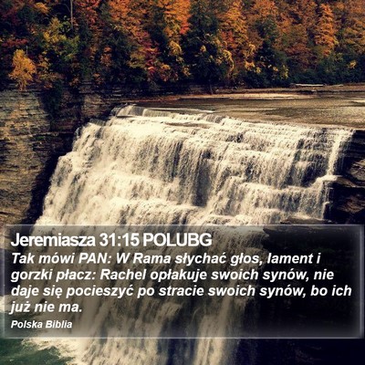 Jeremiasza 31:15 POLUBG Bible Verse Image