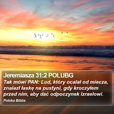 Jeremiasza 31:2 POLUBG Bible Verse Image