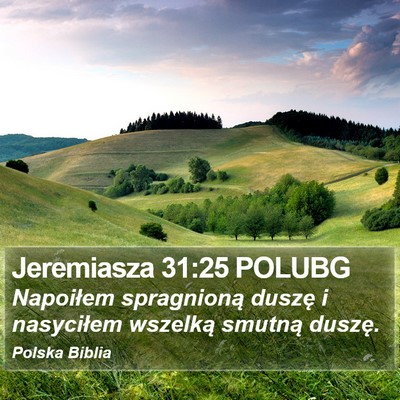 Jeremiasza 31:25 POLUBG Bible Verse Image