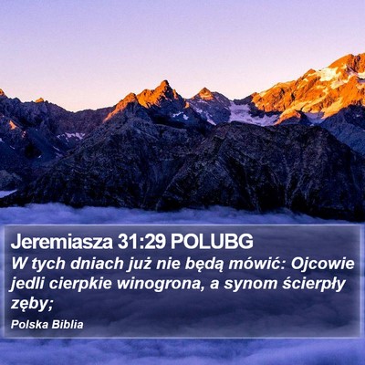 Jeremiasza 31:29 POLUBG Bible Verse Image