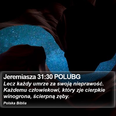 Jeremiasza 31:30 POLUBG Bible Verse Image