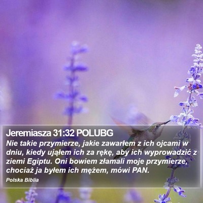 Jeremiasza 31:32 POLUBG Bible Verse Image
