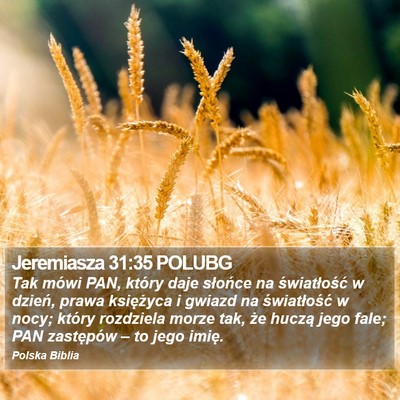 Jeremiasza 31:35 POLUBG Bible Verse Image