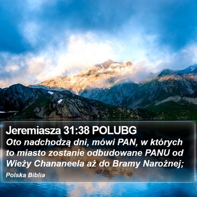 Jeremiasza 31:38 POLUBG Bible Verse Image