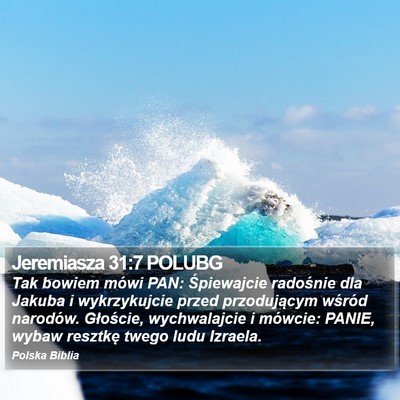 Jeremiasza 31:7 POLUBG Bible Verse Image