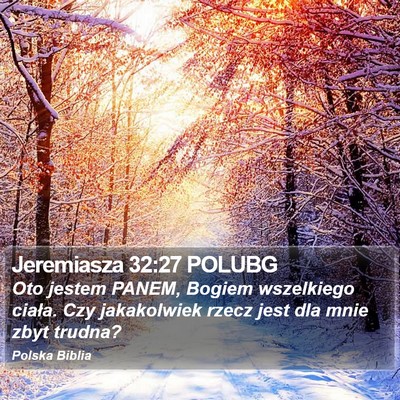 Jeremiasza 32:27 POLUBG Bible Verse Image
