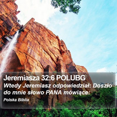 Jeremiasza 32:6 POLUBG Bible Verse Image