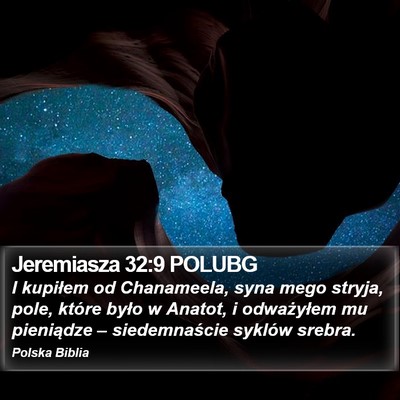 Jeremiasza 32:9 POLUBG Bible Verse Image