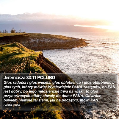 Jeremiasza 33:11 POLUBG Bible Verse Image