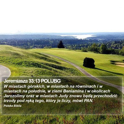 Jeremiasza 33:13 POLUBG Bible Verse Image