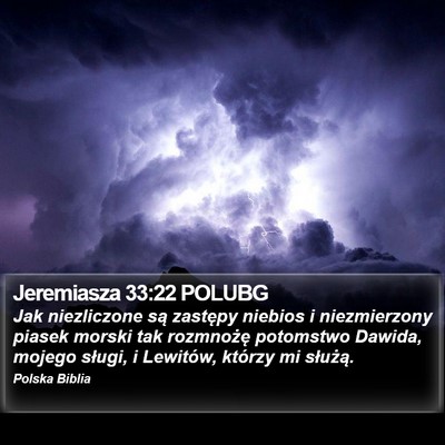 Jeremiasza 33:22 POLUBG Bible Verse Image