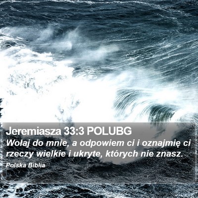 Jeremiasza 33:3 POLUBG Bible Verse Image