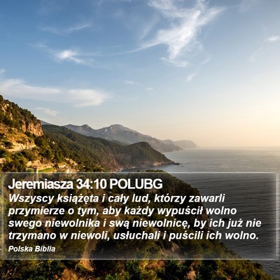 Jeremiasza 34:10 POLUBG Bible Verse Image