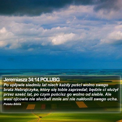 Jeremiasza 34:14 POLUBG Bible Verse Image