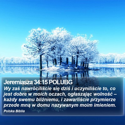 Jeremiasza 34:15 POLUBG Bible Verse Image