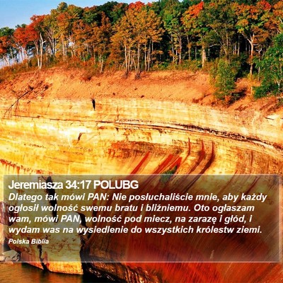 Jeremiasza 34:17 POLUBG Bible Verse Image