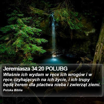 Jeremiasza 34:20 POLUBG Bible Verse Image