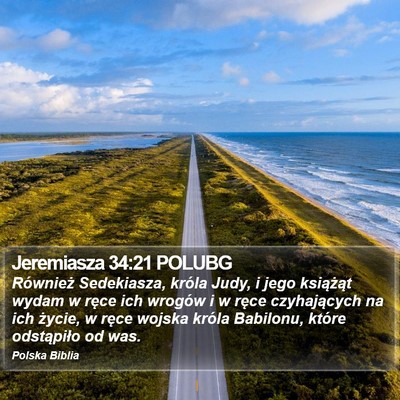 Jeremiasza 34:21 POLUBG Bible Verse Image