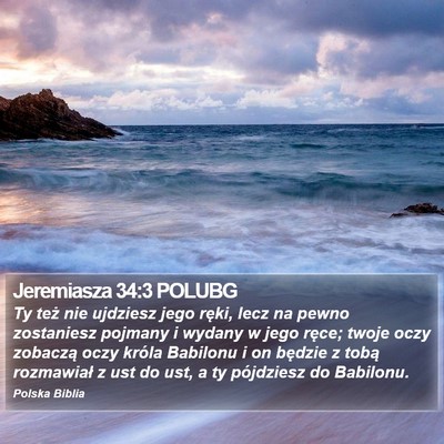 Jeremiasza 34:3 POLUBG Bible Verse Image
