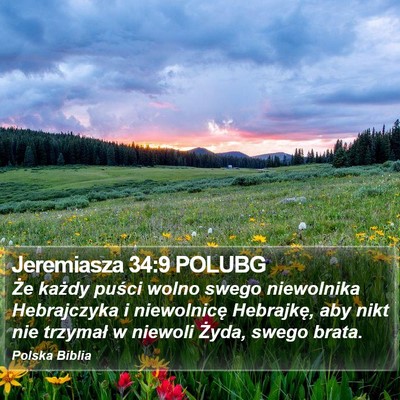 Jeremiasza 34:9 POLUBG Bible Verse Image