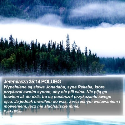 Jeremiasza 35:14 POLUBG Bible Verse Image