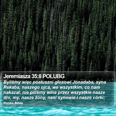 Jeremiasza 35:8 POLUBG Bible Verse Image