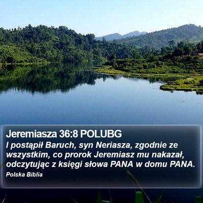 Jeremiasza 36:8 POLUBG Bible Verse Image