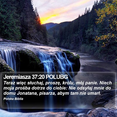 Jeremiasza 37:20 POLUBG Bible Verse Image