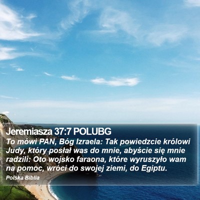 Jeremiasza 37:7 POLUBG Bible Verse Image