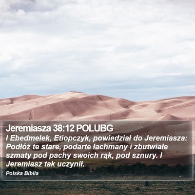 Jeremiasza 38:12 POLUBG Bible Verse Image