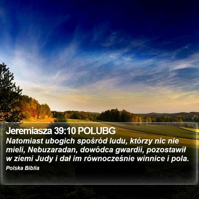 Jeremiasza 39:10 POLUBG Bible Verse Image