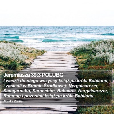 Jeremiasza 39:3 POLUBG Bible Verse Image