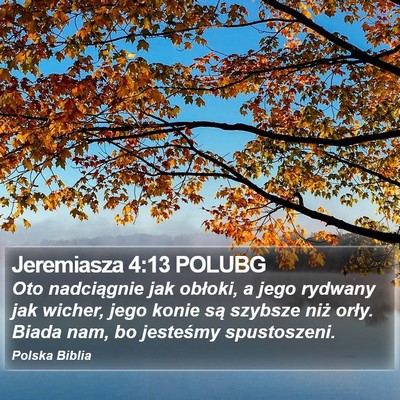 Jeremiasza 4:13 POLUBG Bible Verse Image