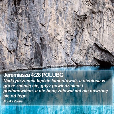 Jeremiasza 4:28 POLUBG Bible Verse Image