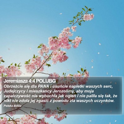 Jeremiasza 4:4 POLUBG Bible Verse Image