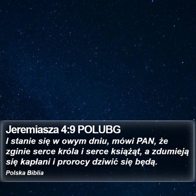 Jeremiasza 4:9 POLUBG Bible Verse Image