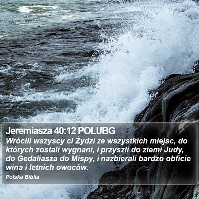 Jeremiasza 40:12 POLUBG Bible Verse Image