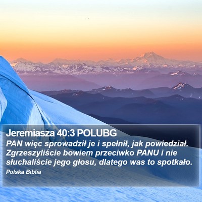 Jeremiasza 40:3 POLUBG Bible Verse Image