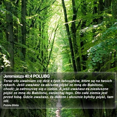Jeremiasza 40:4 POLUBG Bible Verse Image