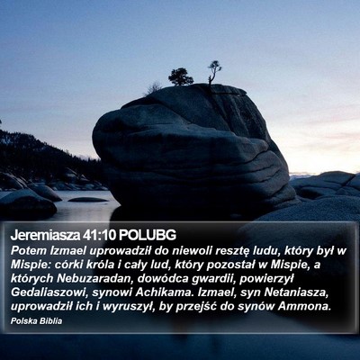 Jeremiasza 41:10 POLUBG Bible Verse Image