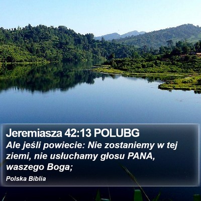 Jeremiasza 42:13 POLUBG Bible Verse Image