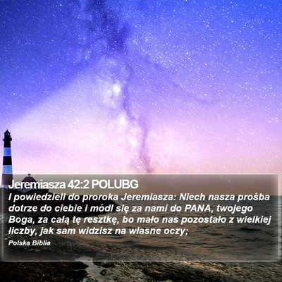 Jeremiasza 42:2 POLUBG Bible Verse Image